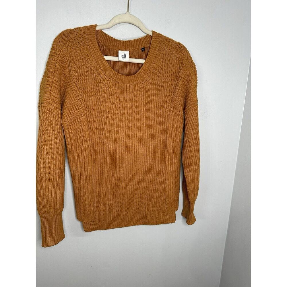 Cabi Harvest Oversized Pullover Sweater Orange Women's size SMALL